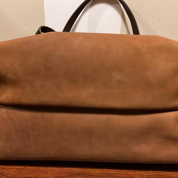 COCOA LARGE ZIP PORTLAND LEATHER GOODS (PLG) Tote - Picture 3 of 3